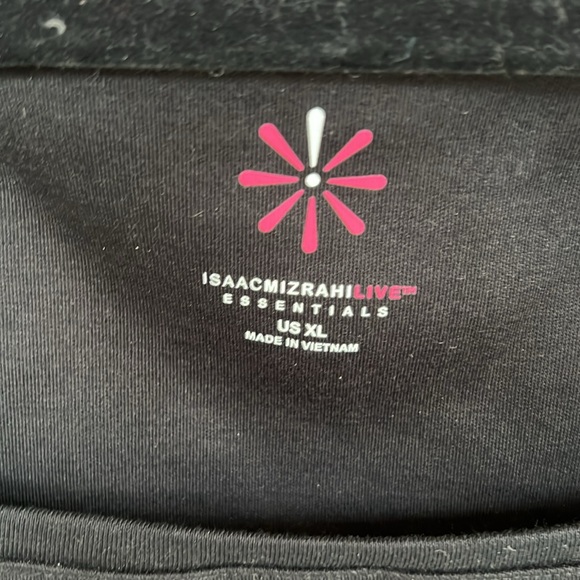 Isaac Mizrahi Live Essentials Pima Cotton Square neck Tank. Pitch black xl - Picture 5 of 6